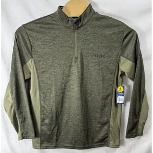 Huk Hoodie Mens Medium Icon X Coldfront Pullover UPF 50+ Fishing Performance